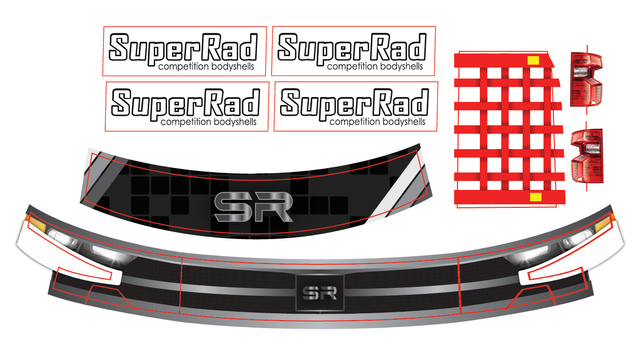 SR-21 SuperTRK 1/10 oval truck body
