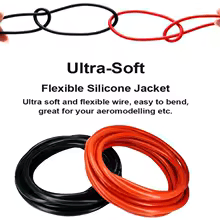 Silicone 12Ga Wire Red&Black per foot