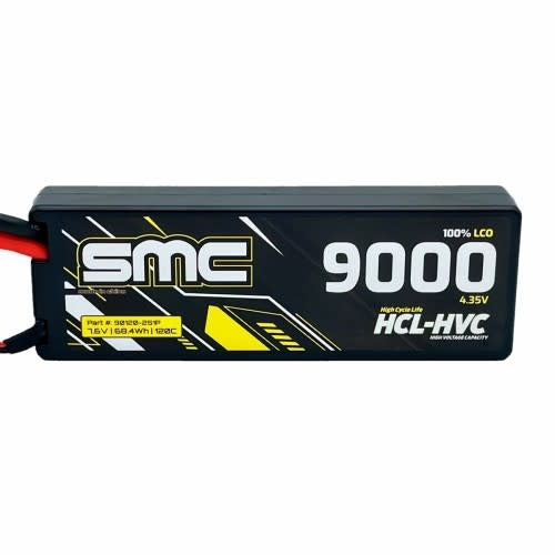 SMC 9000mAh 120C 2cell 7.6v LiHV -TRX PLUG